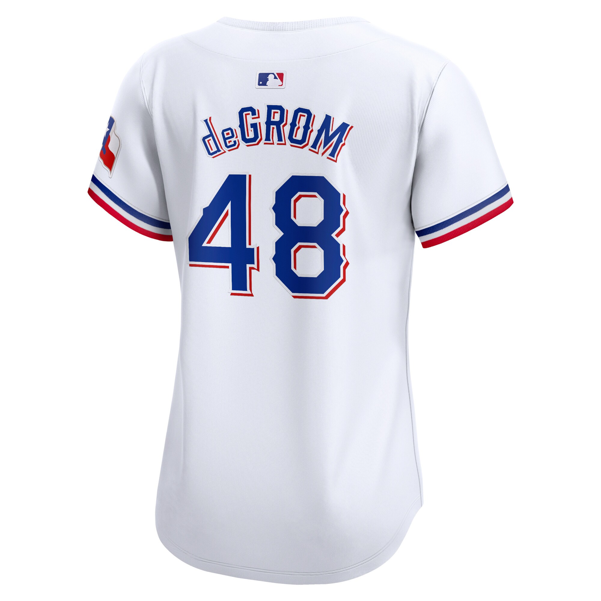 Texas Rangers Jacob deGrom White Home Limited Player MLB Jersey Women's