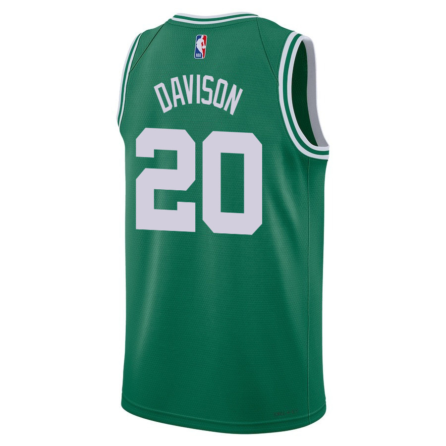 JD Davison 20 Boston Celtics 2024 FINALS CHAMPIONS Icon Edition Kelly Green NBA Jersey Men's