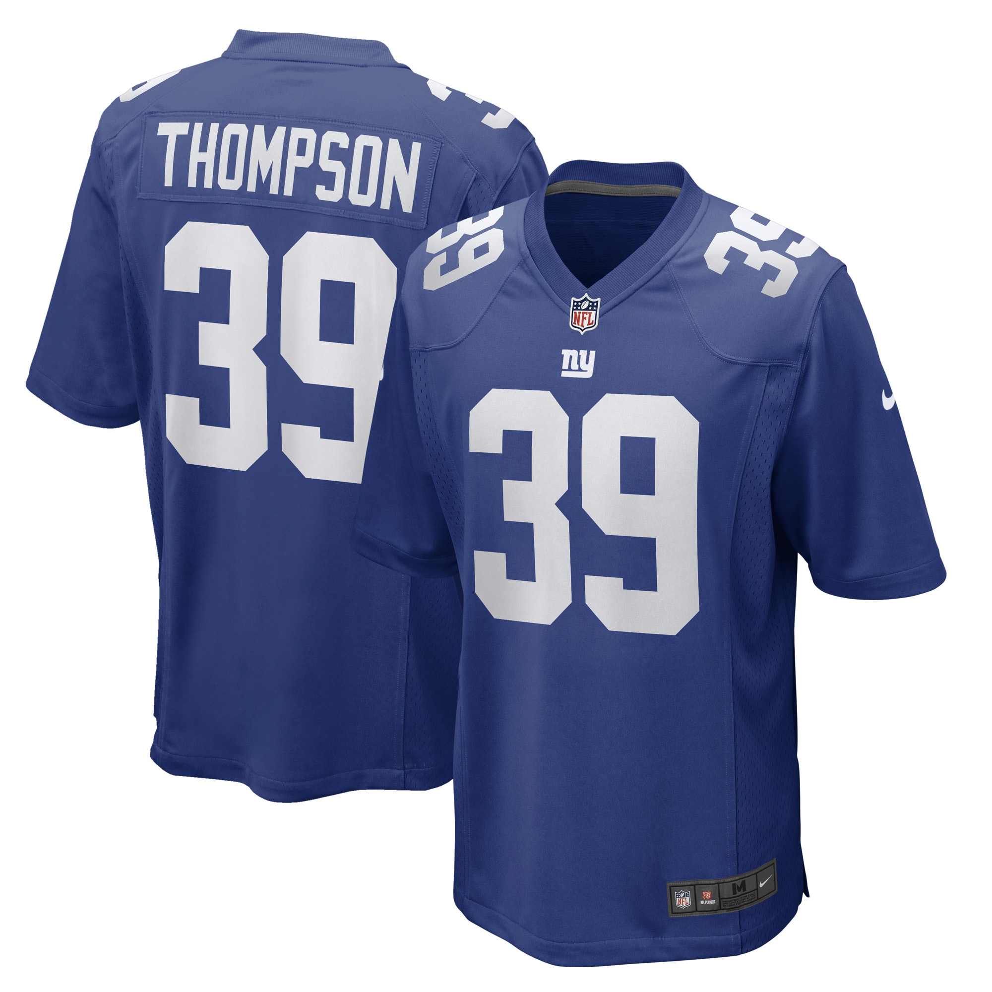 New York Giants Trenton Thompson Royal Game Player NFL Jersey Men's