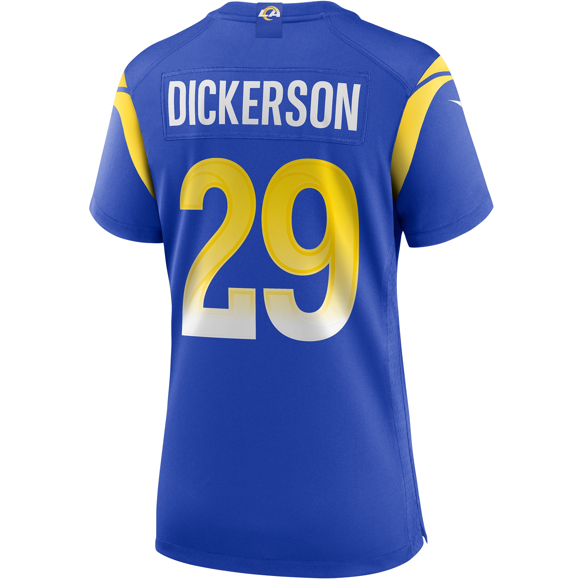 Los Angeles Rams Eric Dickerson Royal Game Retired Player NFL Jersey Women's