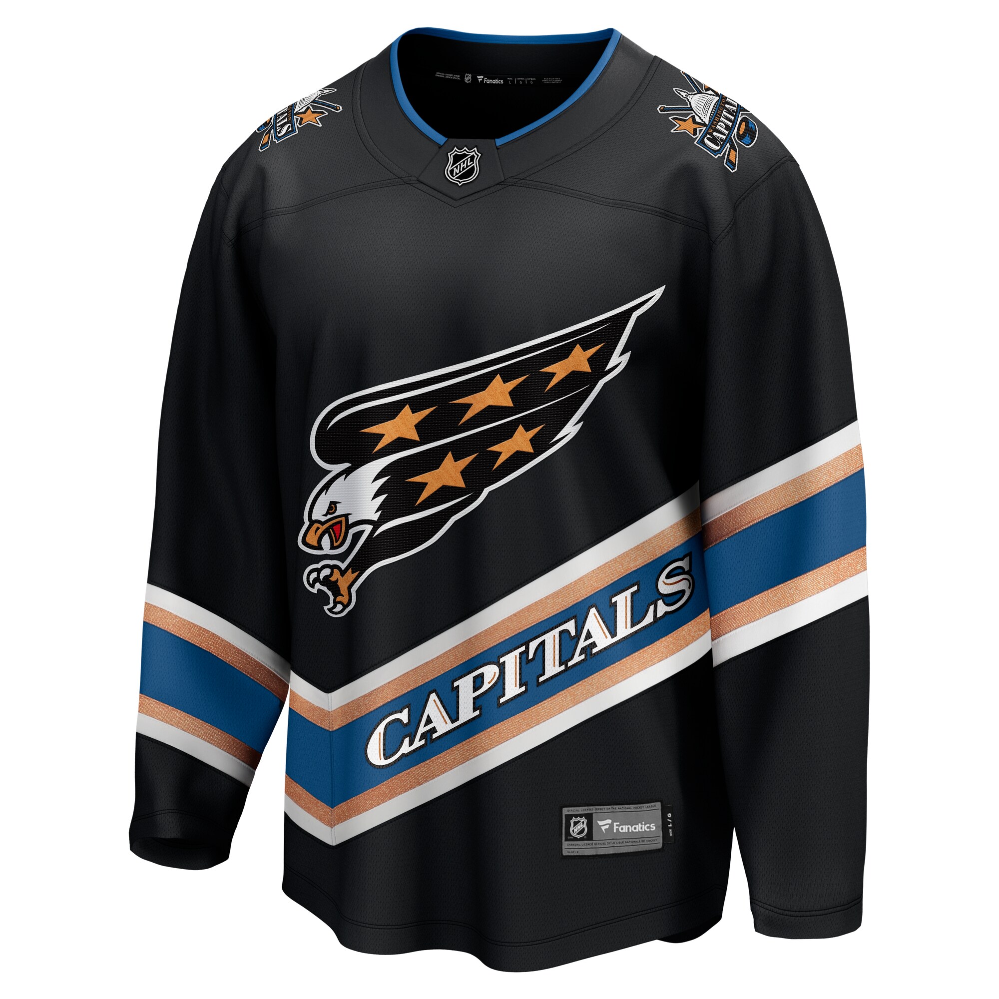 Washington Capitals Black Alternate 50th Anniversary Breakaway NHL Jersey Men's