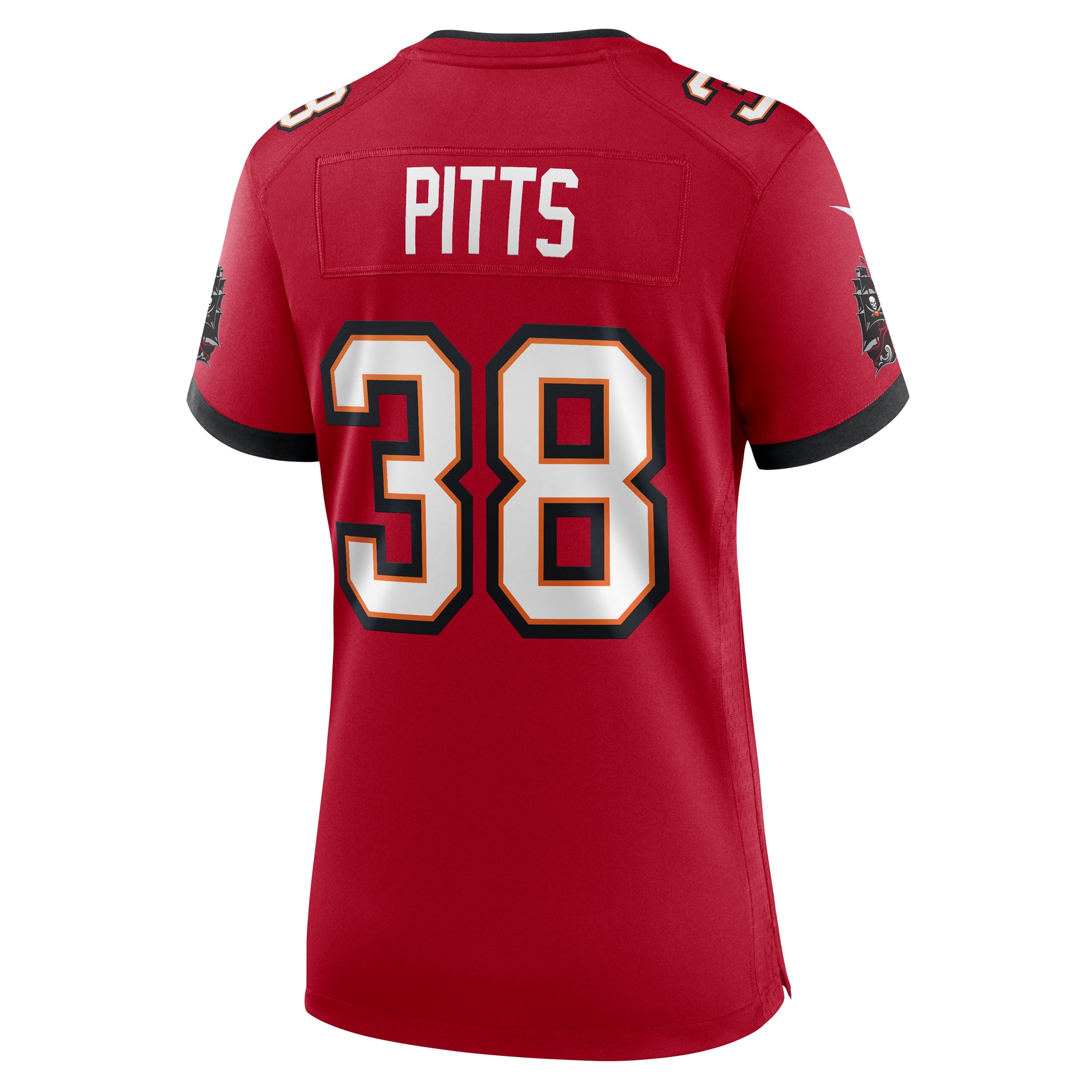 Tampa Bay Buccaneers Derrek Pitts Red Game NFL Jersey Women's