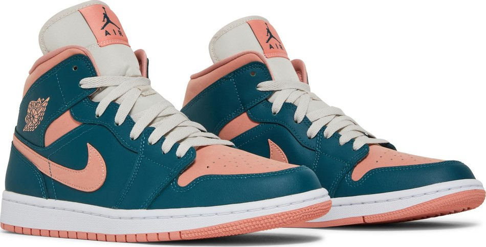 Wmns Air Jordan 1 Mid Dark Teal Green BQ6472-308