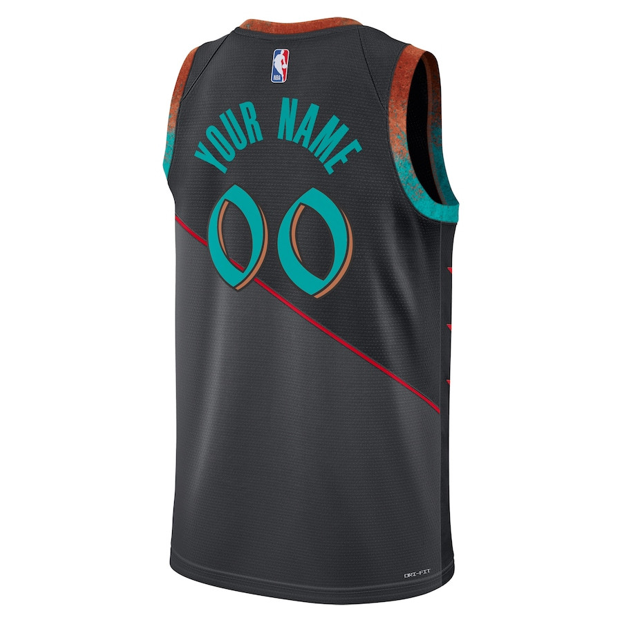 Washington Wizards 2023/24 City Edition Swingman Custom Black NBA Jersey Men's
