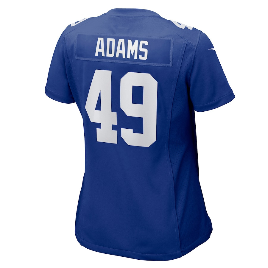 Matthew Adams 49 New York Giants Game Royal NFL Jersey Women's
