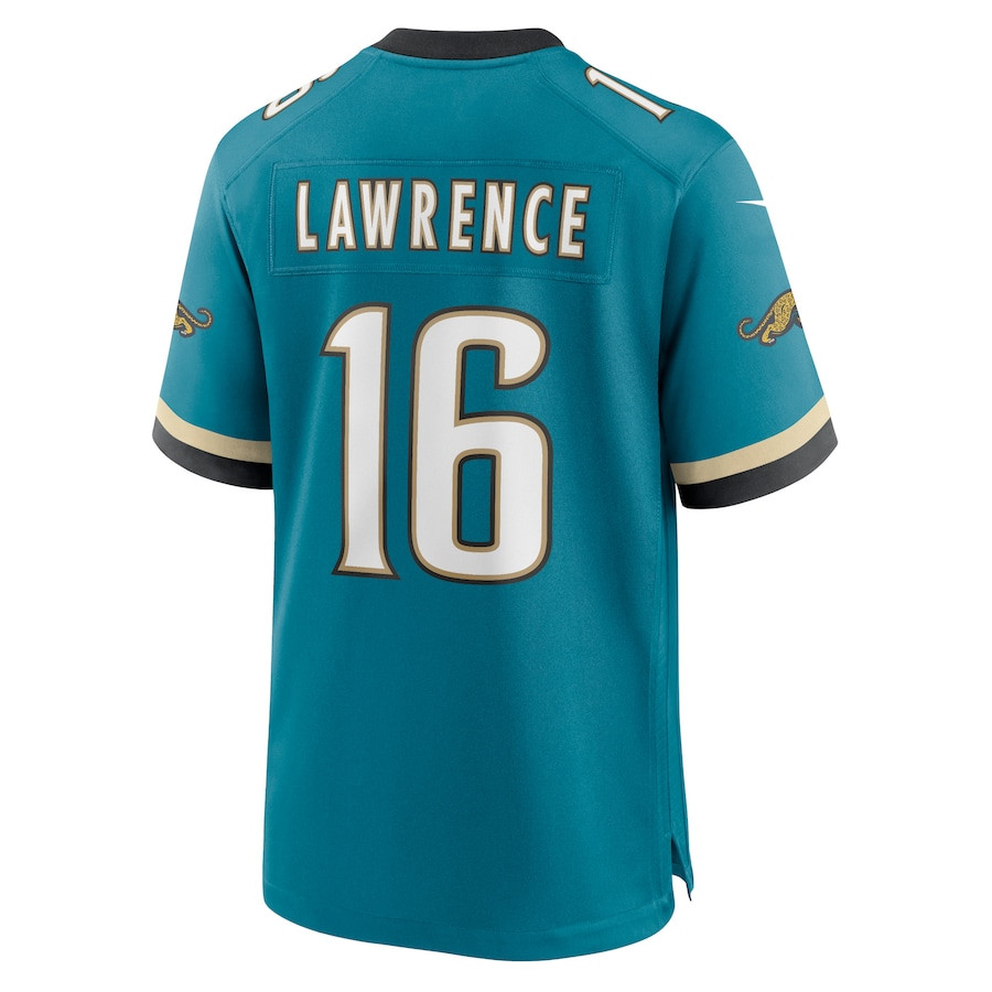 Trevor Lawrence 16 Jacksonville Jaguars Prowler Throwback Player Game Teal NFL Jersey Men's