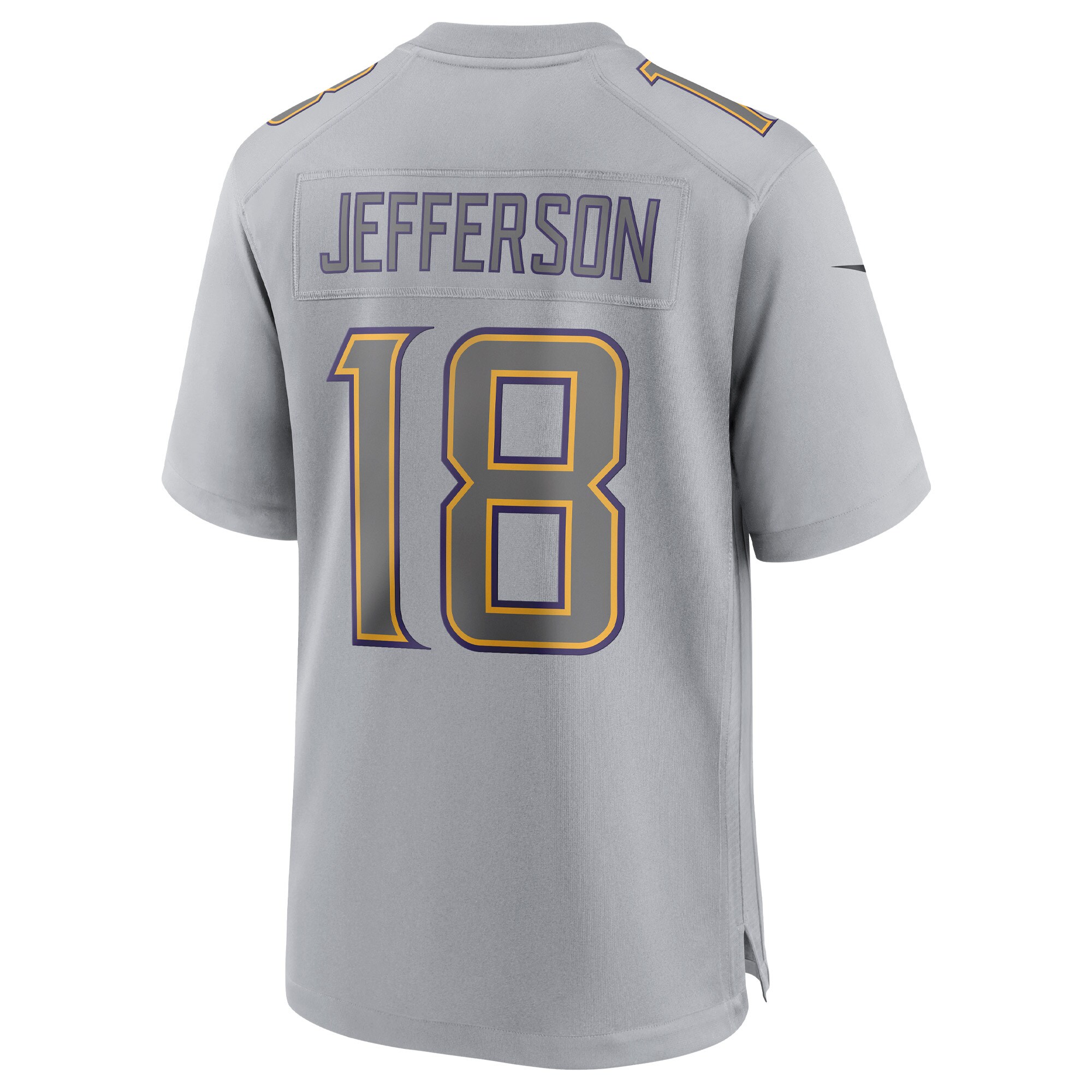 Minnesota Vikings Justin Jefferson Gray Atmosphere Fashion Game NFL Jersey Men's