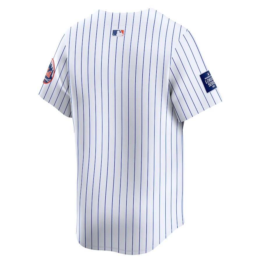 New York Mets 2024 World Tour London Series Home Limited White MLB Jersey Men's