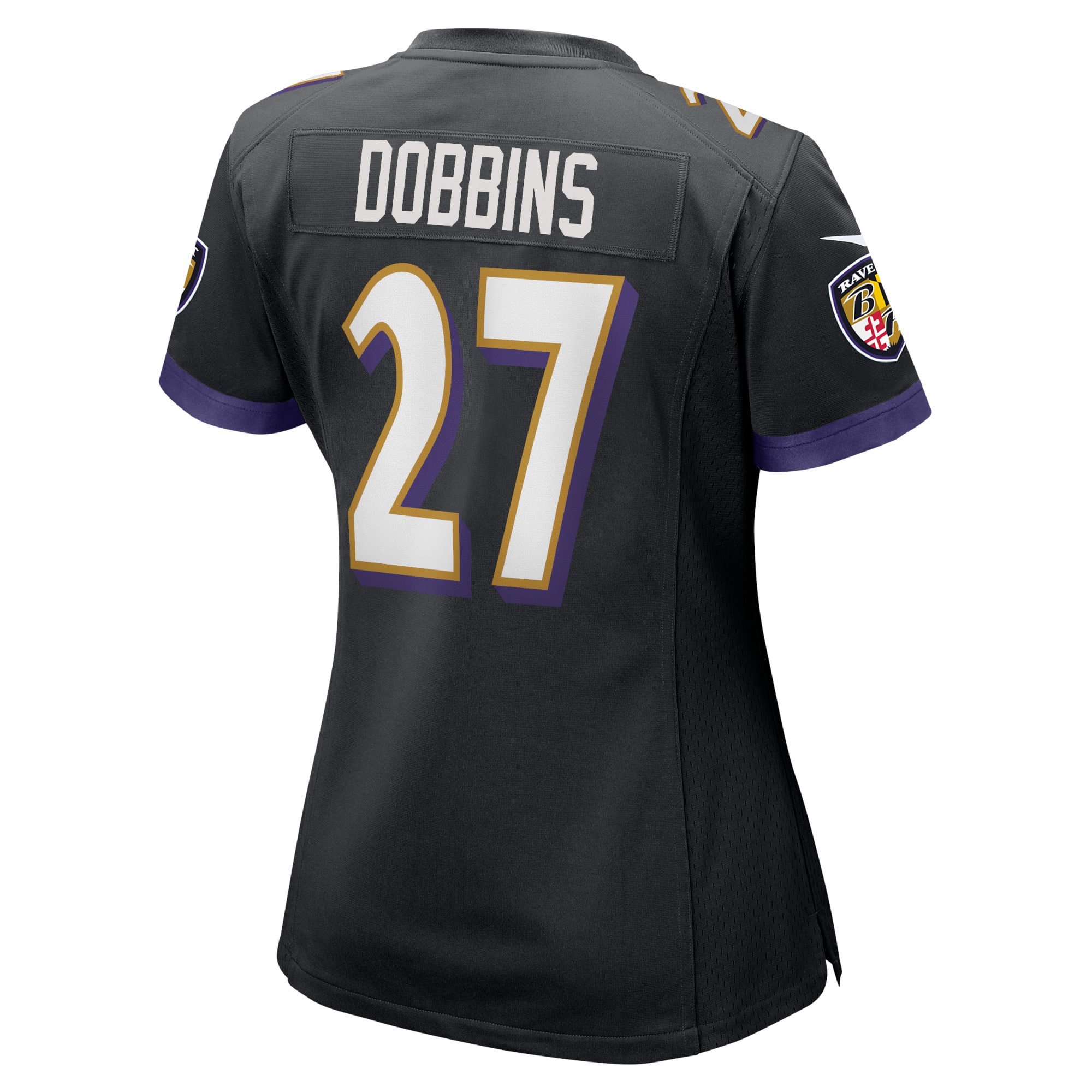 Baltimore Ravens J.K. Dobbins Black Game NFL Jersey Women's