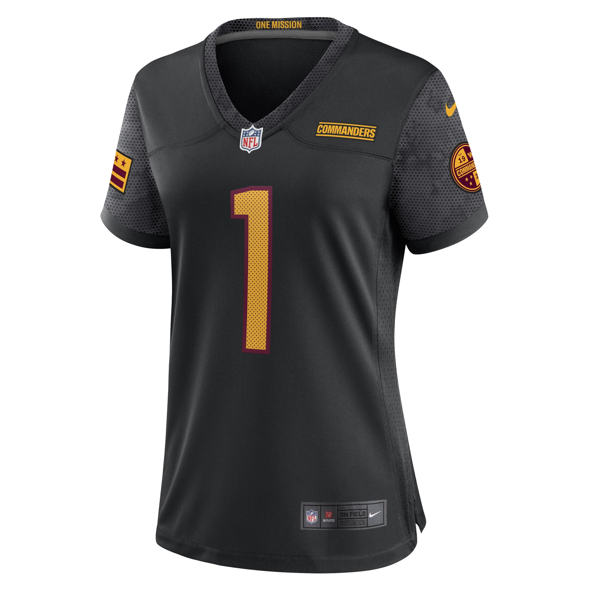 Washington Commanders Jahan Dotson Black Player NFL Jersey Women's