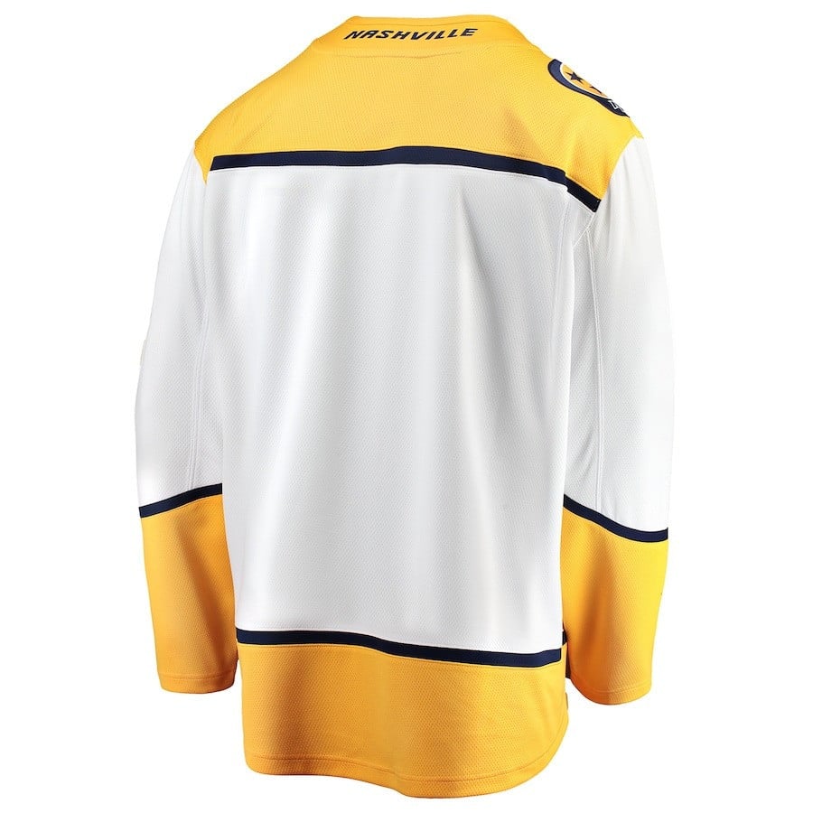 Matvei Michkov #19 Nashville Predators 2023 Draft Away Yellow/White NHL Jersey Men's