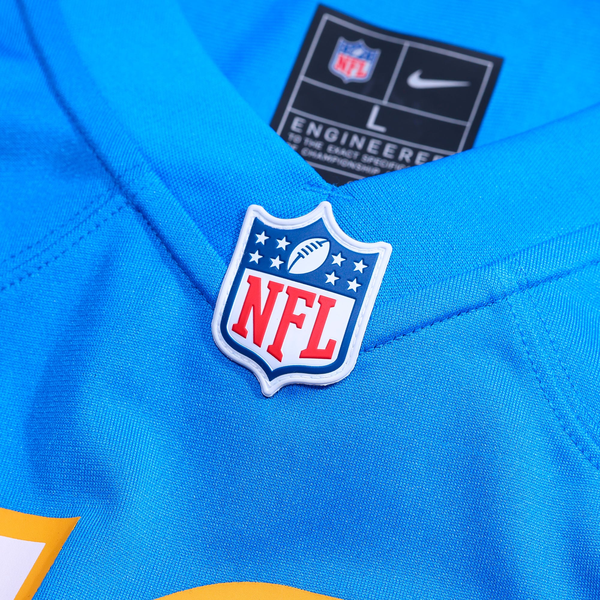 Los Angeles Chargers JT Woods Powder Blue Game Player NFL Jersey Men's