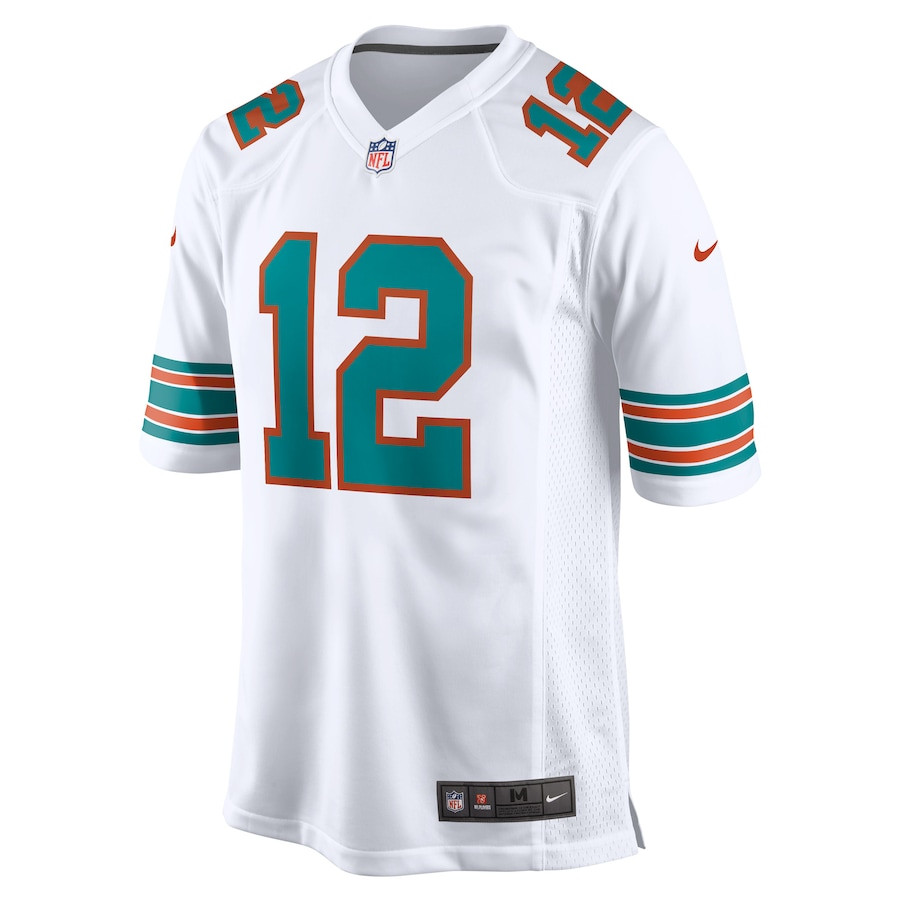 Bob Griese 12 Miami Dolphins Retired White NFL Jersey Men's