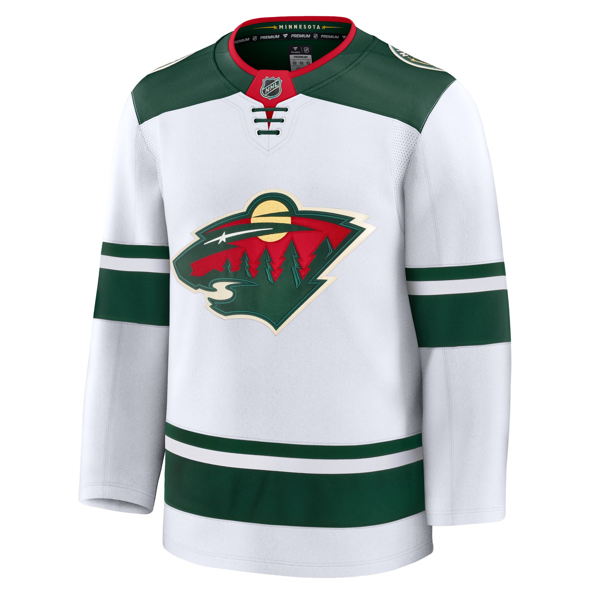 Minnesota Wild White Away Premium NHL Jersey Men's