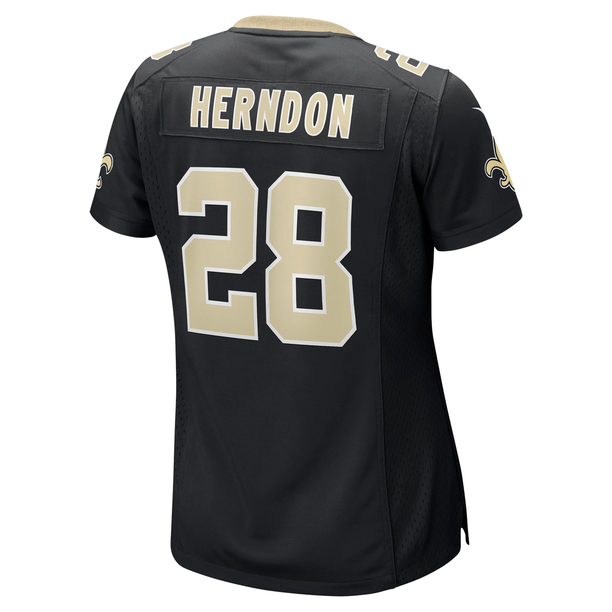 New Orleans Saints Tre Herndon Black Game NFL Jersey Women's