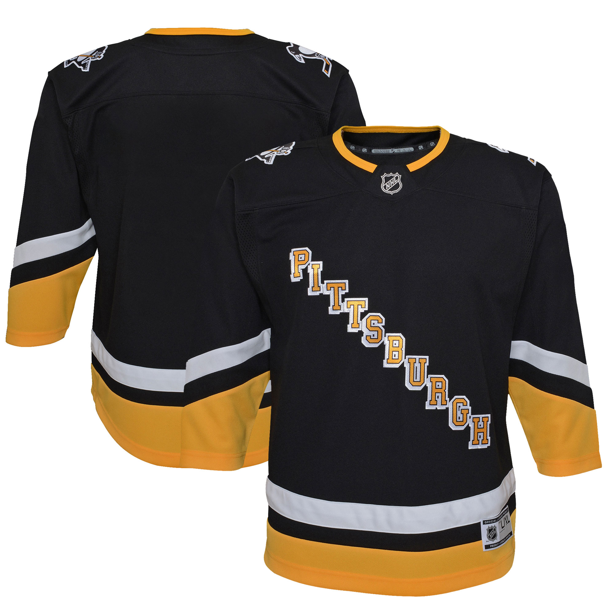Pittsburgh Penguins Black 2021/22 Alternate Premier NHL Jersey Youth