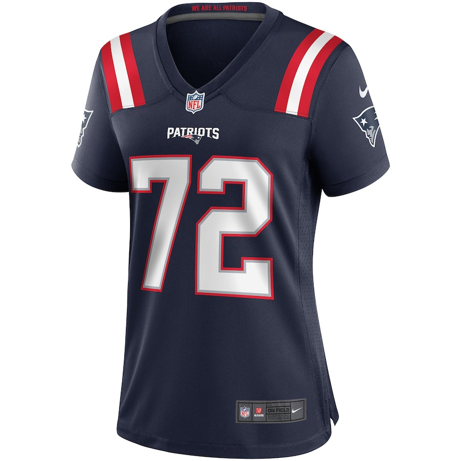 Matt Light 72 New England Patriots Game Retired Navy NFL Jersey Women's