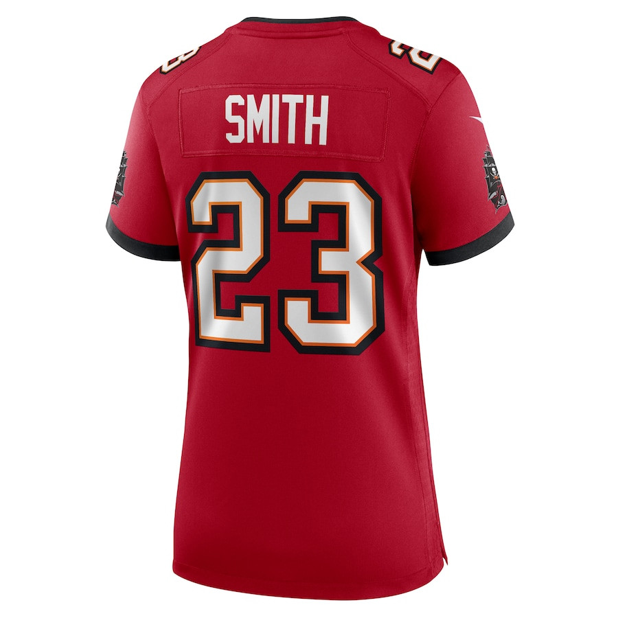 Tykee Smith 23 Tampa Bay Buccaneers Game Red NFL Jersey Women's