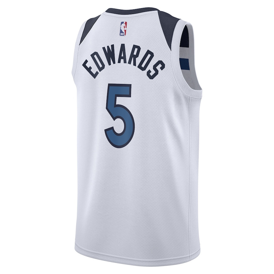 Anthony Edwards 5 Minnesota Timberwolves Unisex Swingman Association Editio White NBA Jersey Unisex