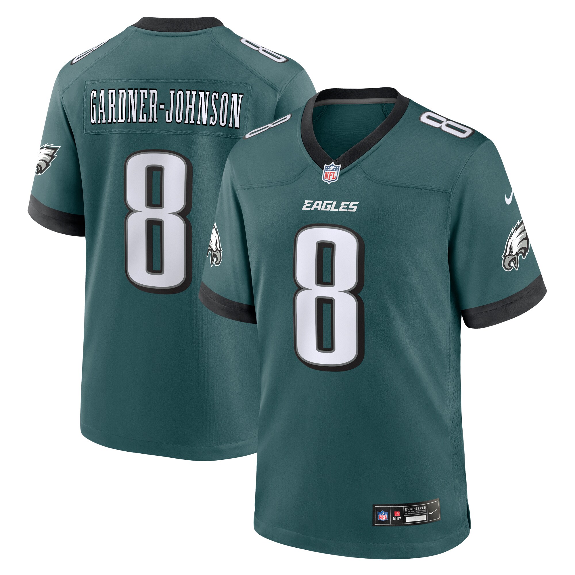 Philadelphia Eagles Chauncey Gardner-Johnson Midnight Green Game NFL Jersey Men's