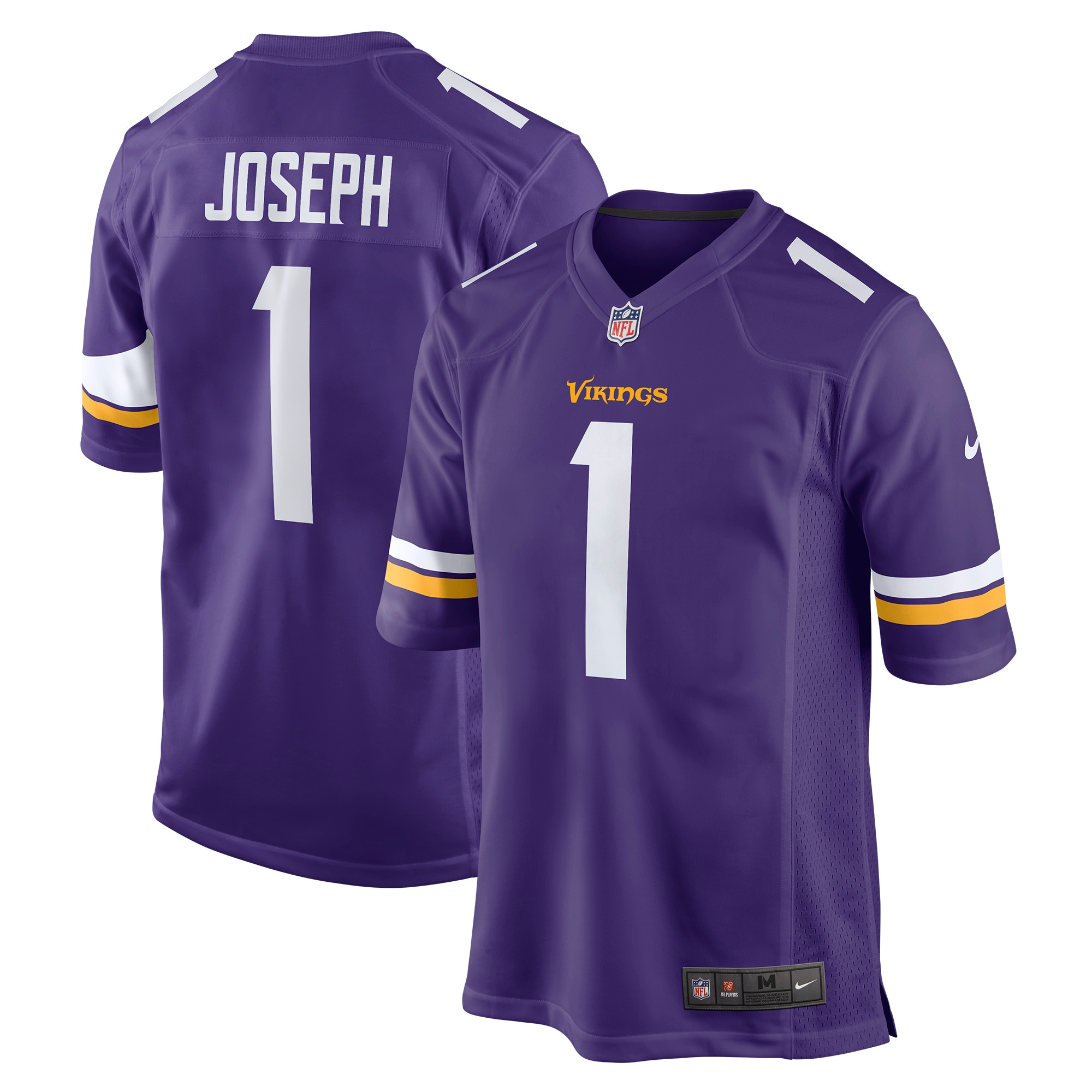 Minnesota Vikings Greg Joseph Purple Game NFL Jersey Men's