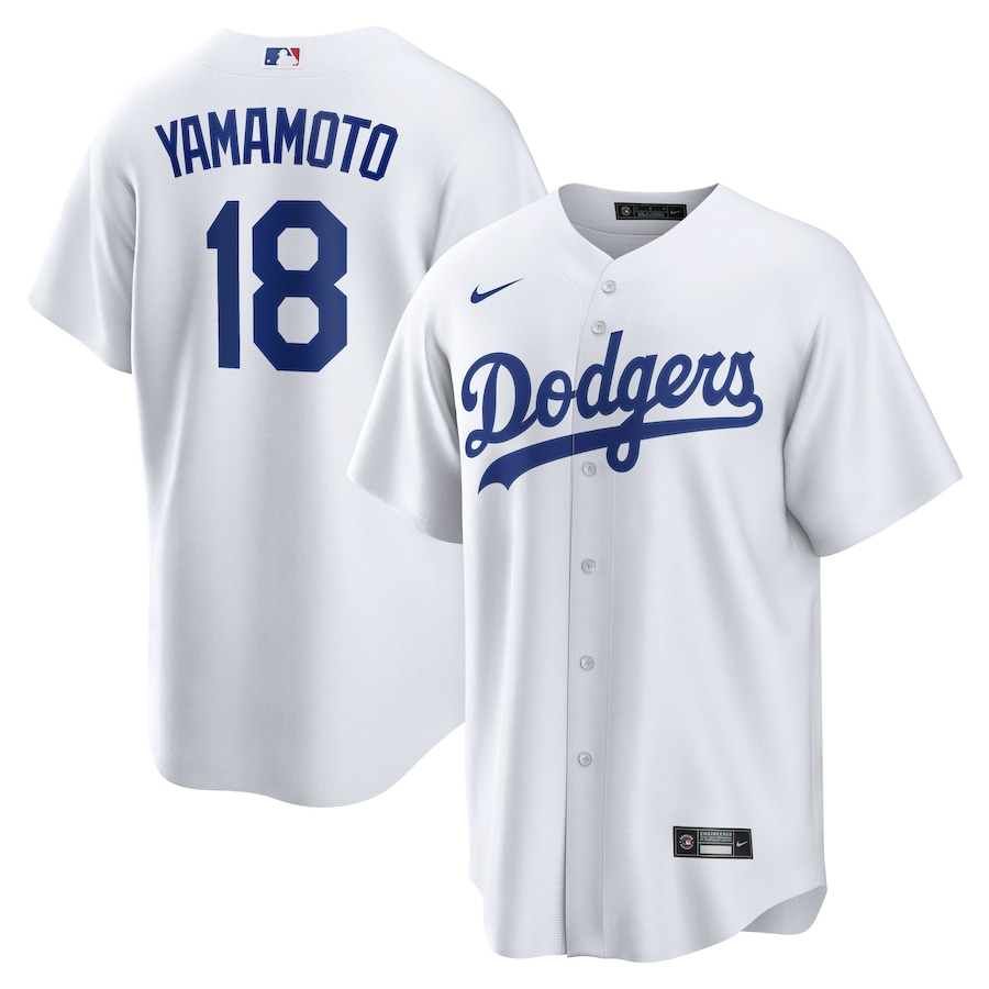 Yoshinobu Yamamoto Los Angeles Dodgers Home Player Jersey White