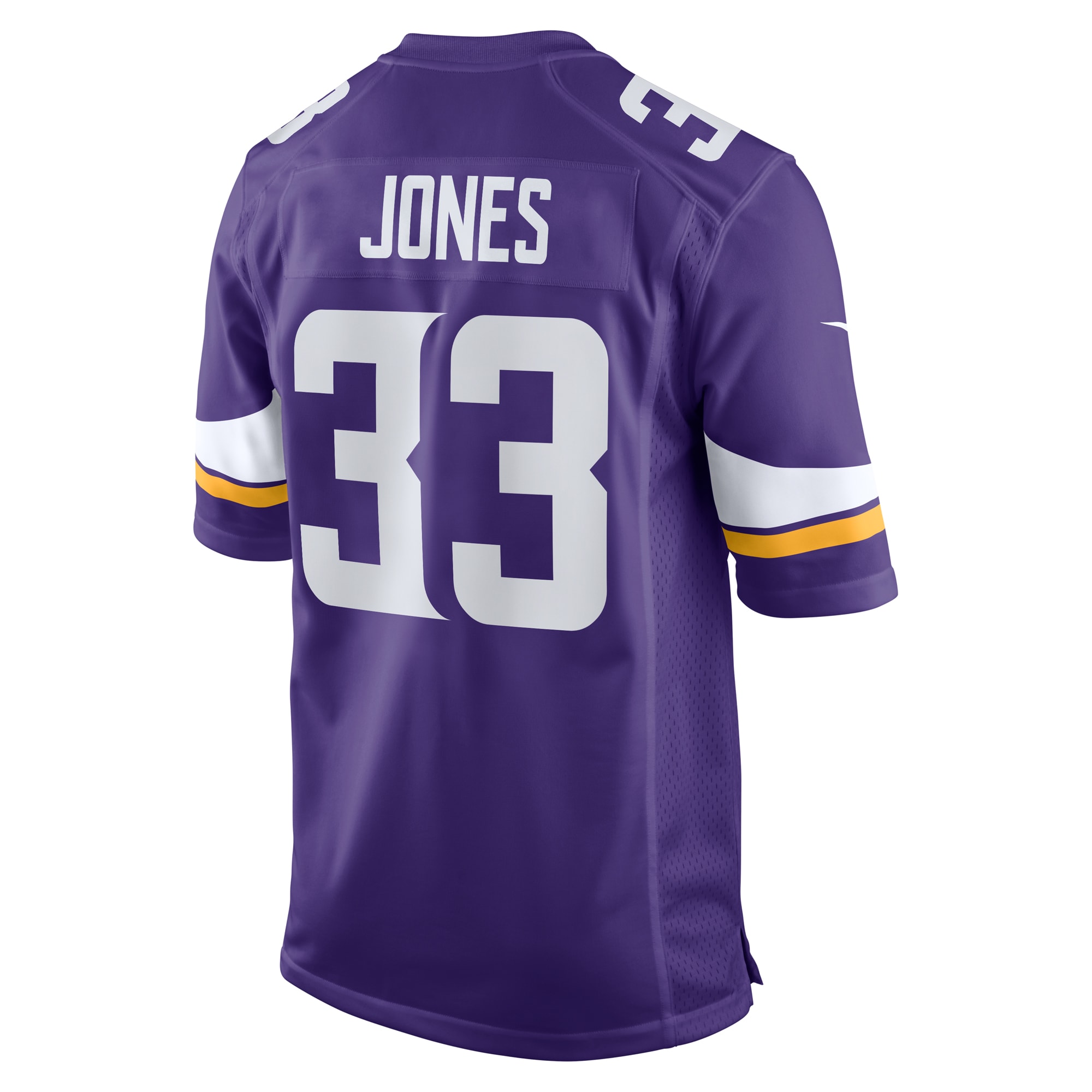 Minnesota Vikings Aaron Jones Purple Game NFL Jersey Men's