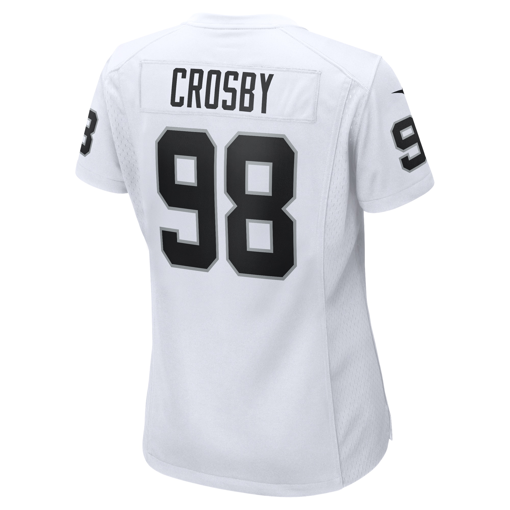 Las Vegas Raiders Maxx Crosby White Game NFL Jersey Women's