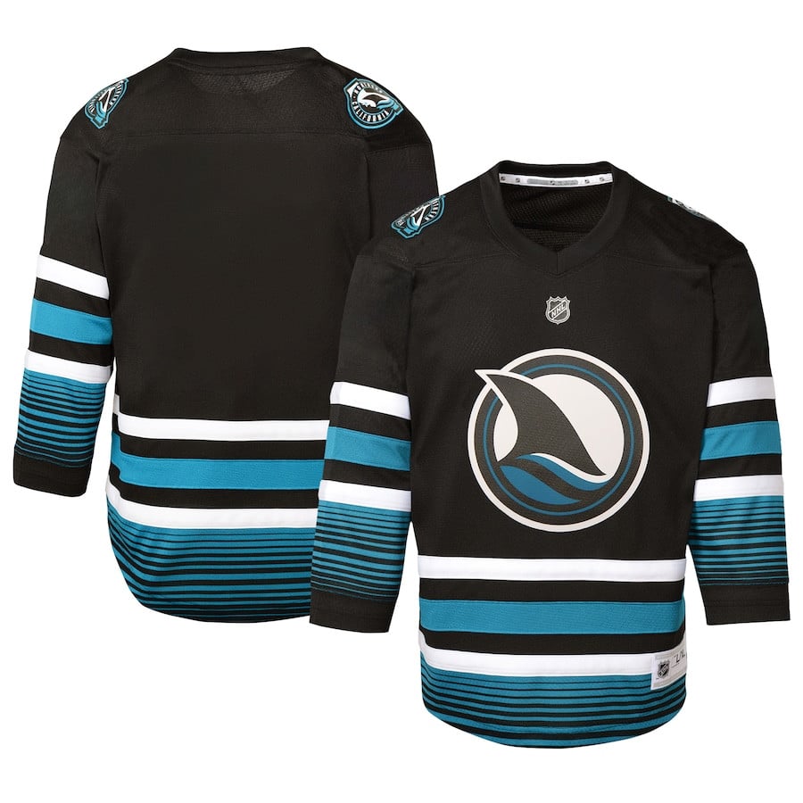 San Jose Sharks Alternate Black NHL Jersey Youth