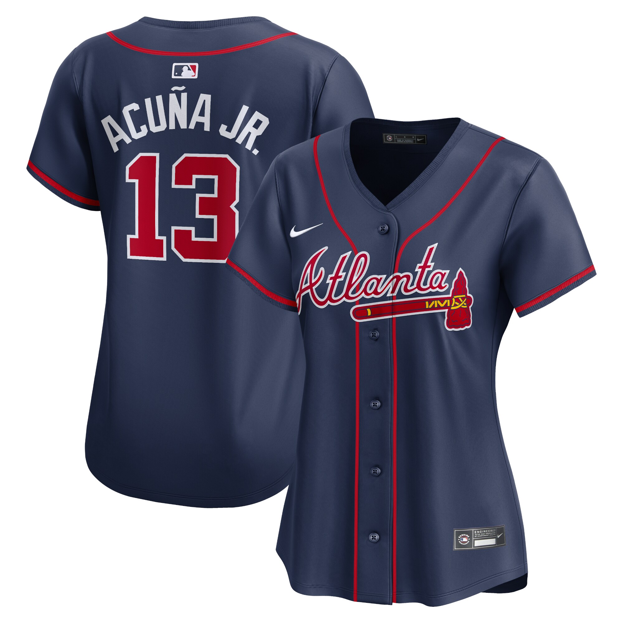 Atlanta Braves Ronald Acu?a Jr. Navy Alternate Limited Player MLB Jersey Women's