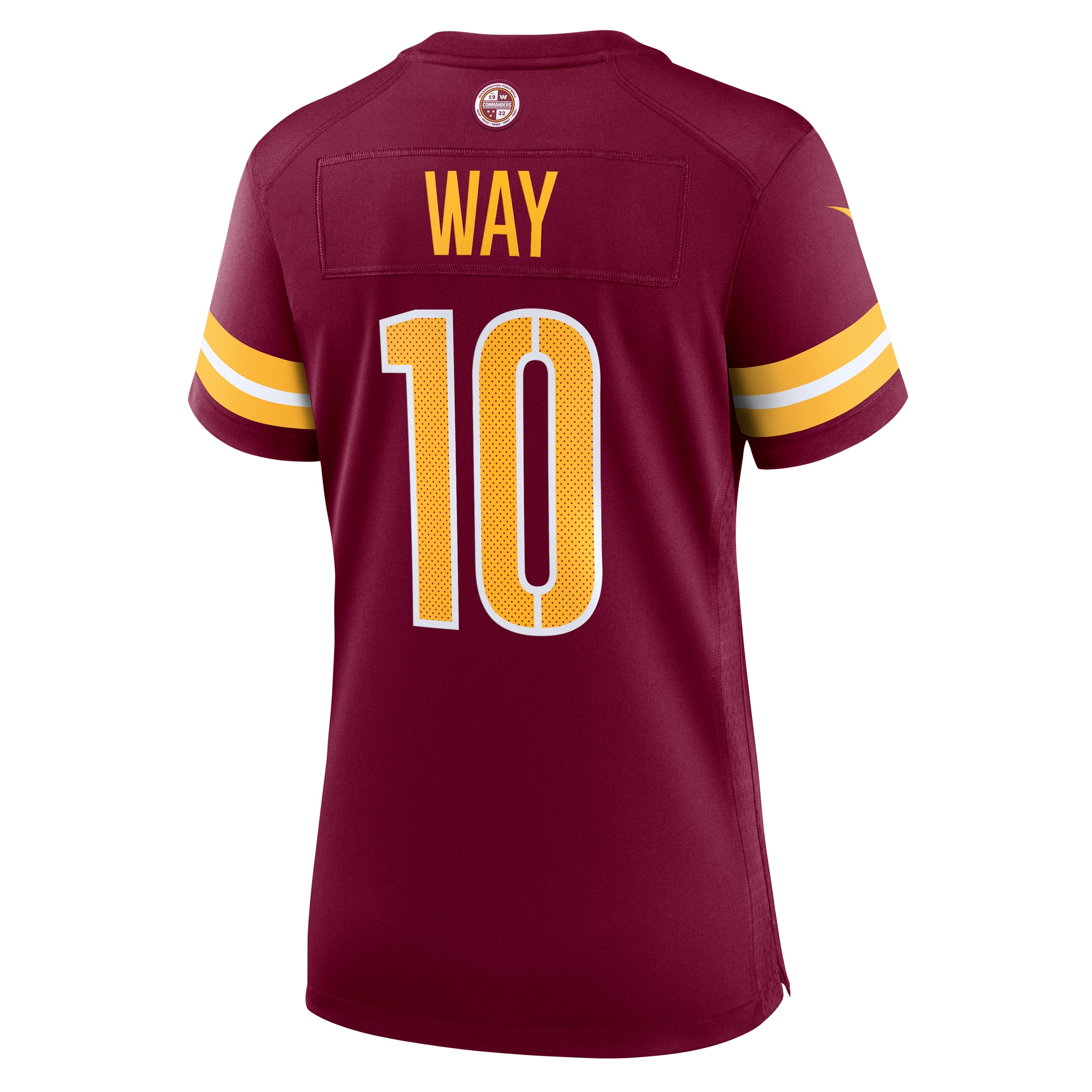 Washington Commanders Tress Way Burgundy Game NFL Jersey Women's
