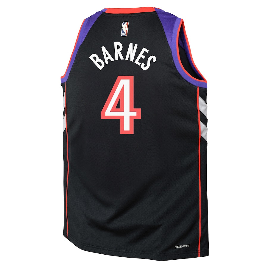 Scottie Barnes 4 Toronto Raptors 2024/25 Swingman Purple Classic Edition NBA Jersey Youth