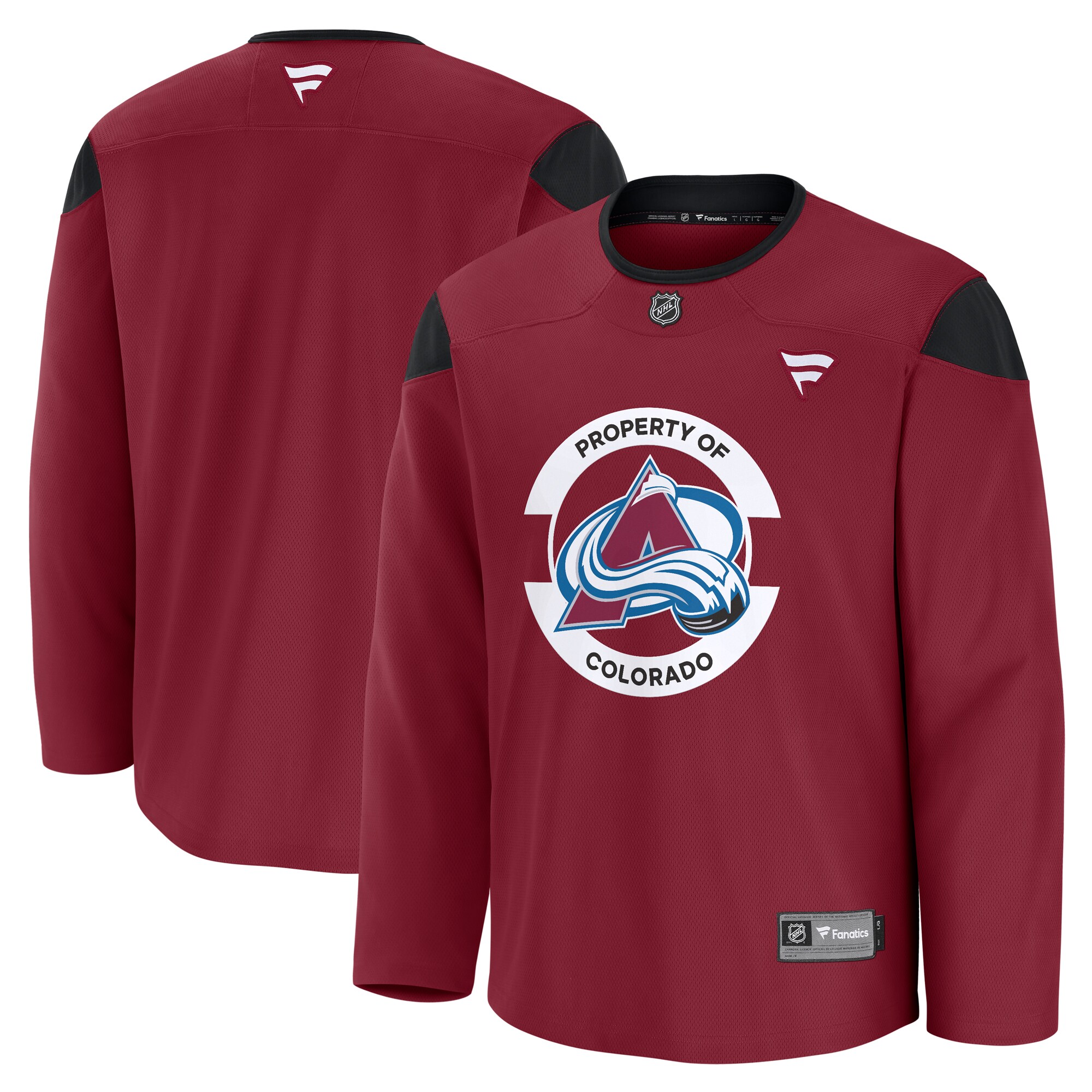 Colorado Avalanche Burgundy Team Practice NHL Jersey Men's
