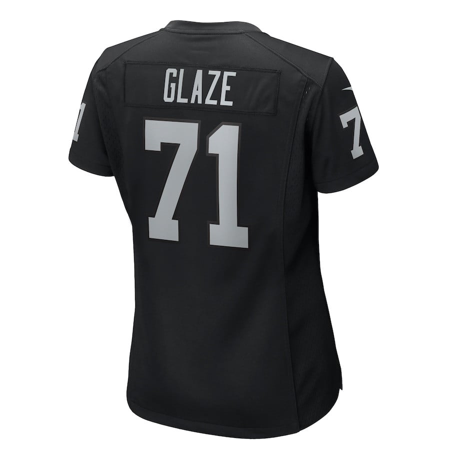 DJ Glaze 71 Las Vegas Raiders Game Black NFL Jersey Women's