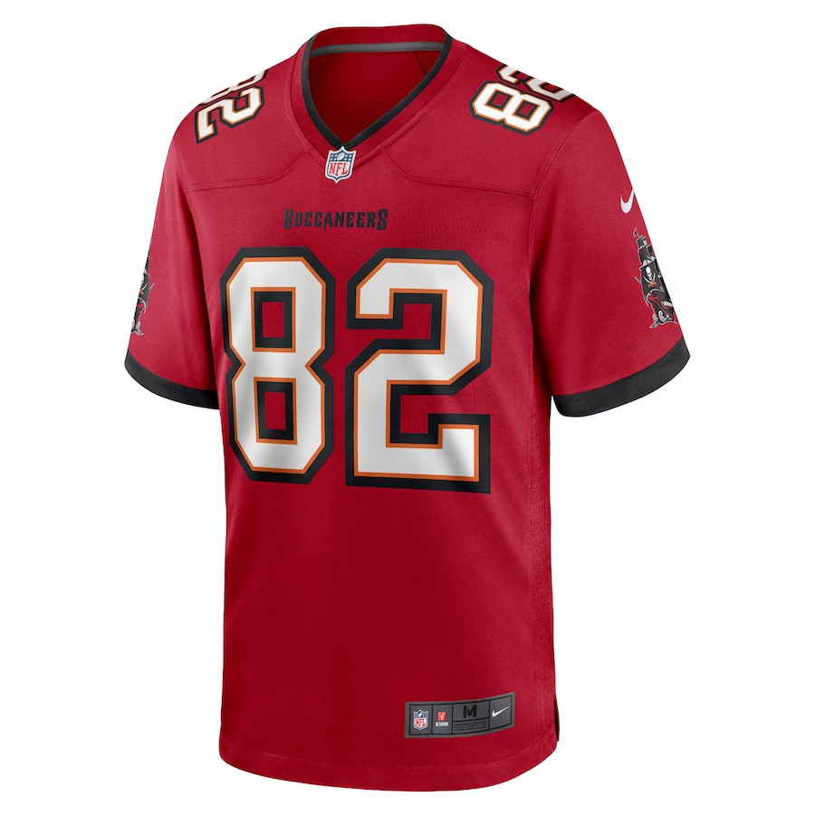 Devin Culp 82 Tampa Bay Buccaneers Game Red NFL Jersey Men's