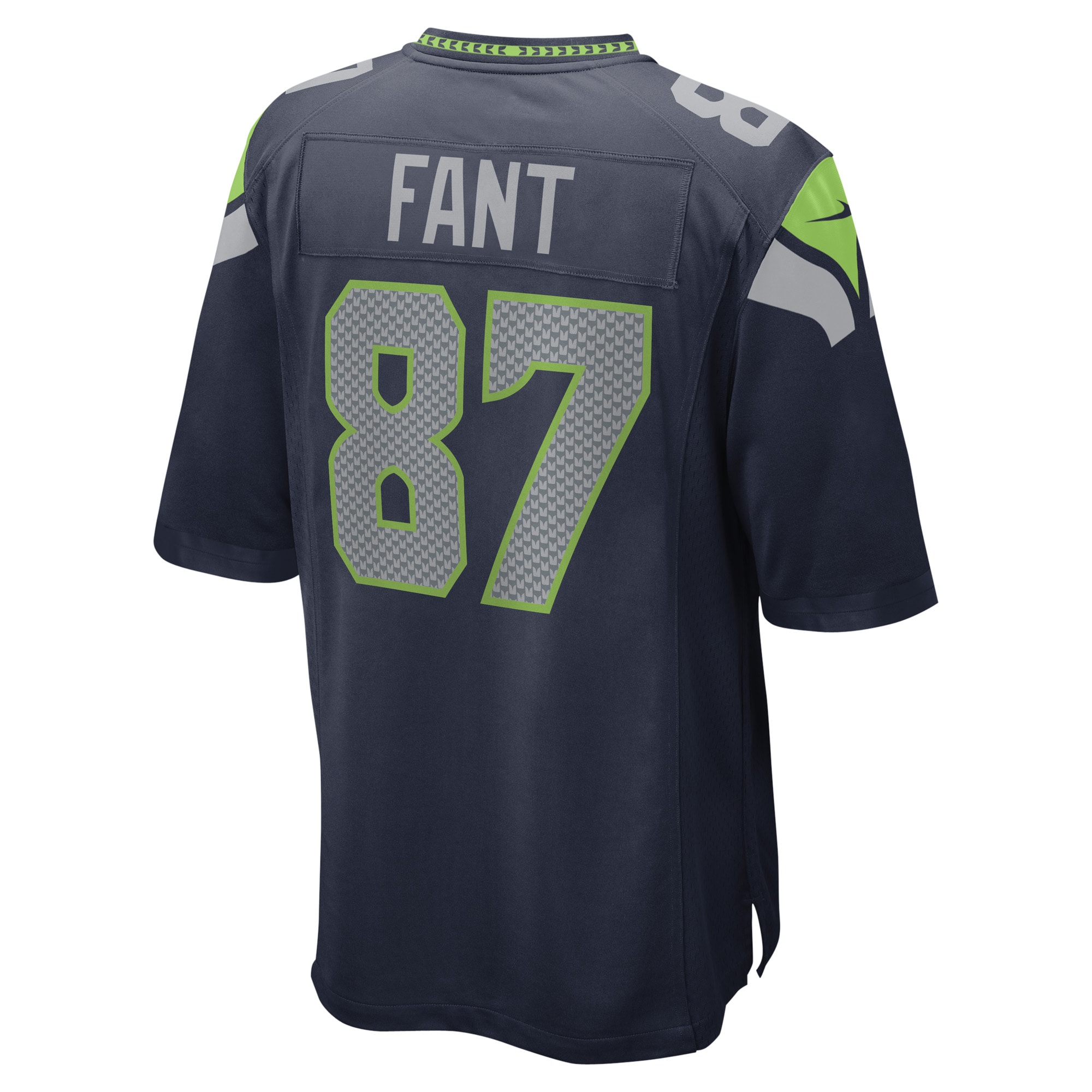 Seattle Seahawks Noah Fant College Navy Game Player NFL Jersey Men's