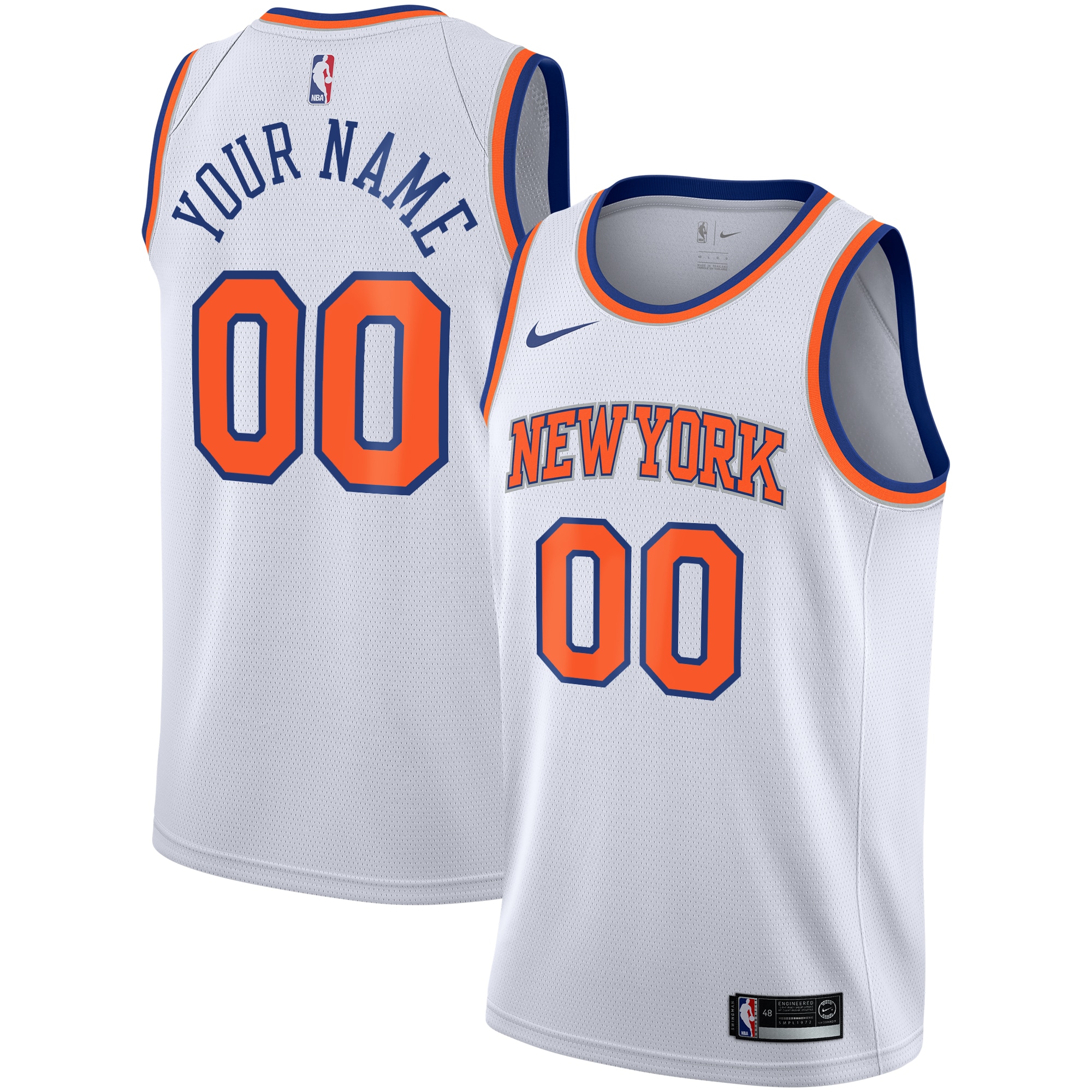 New York Knicks Association Swingman Custom NBA Jersey Youth