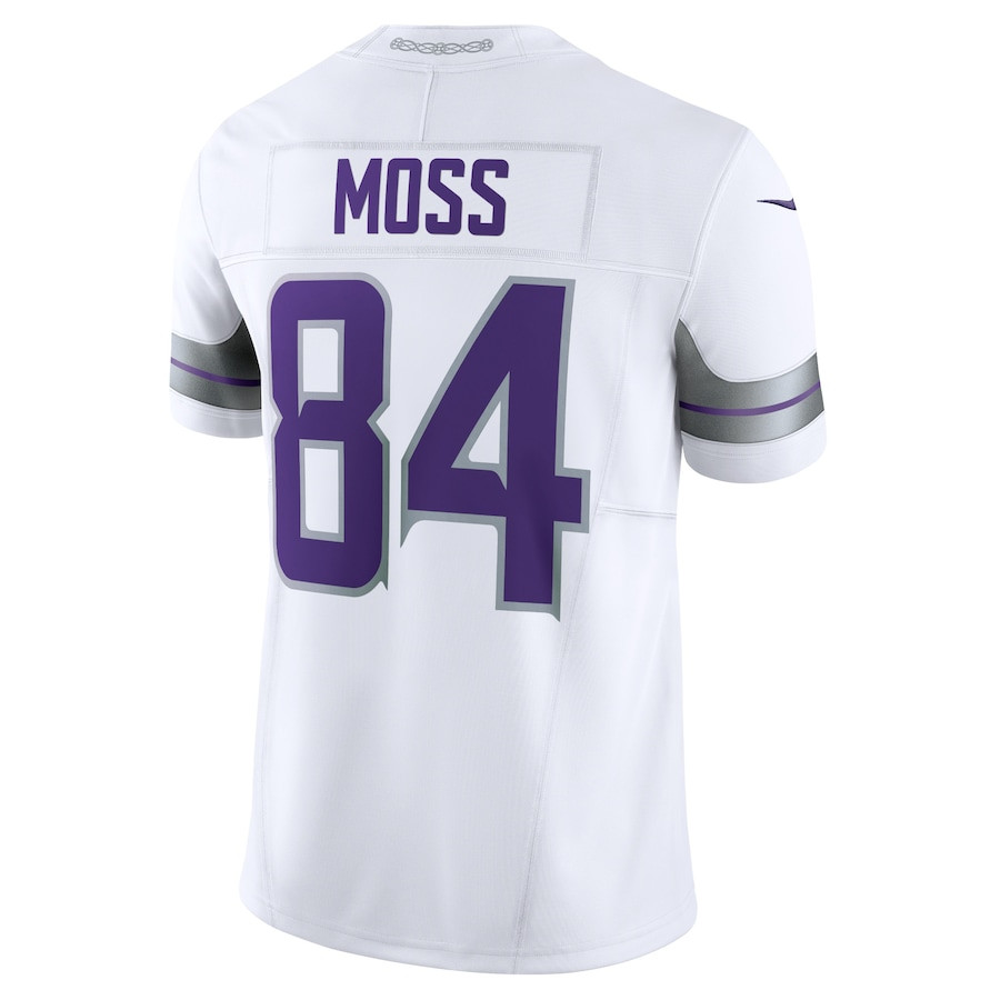 Randy Moss 84 Minnesota Vikings Alternate Vapor F.U.S.E. Limited White NFL Jersey Men's