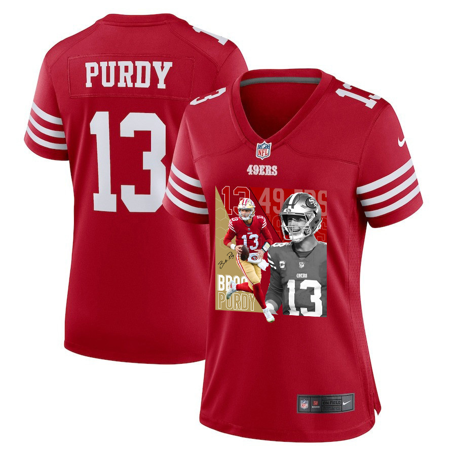 Brock Purdy 13 San Francisco 49ers The Son of Steel Game Scarlet NFL Jersey Women's