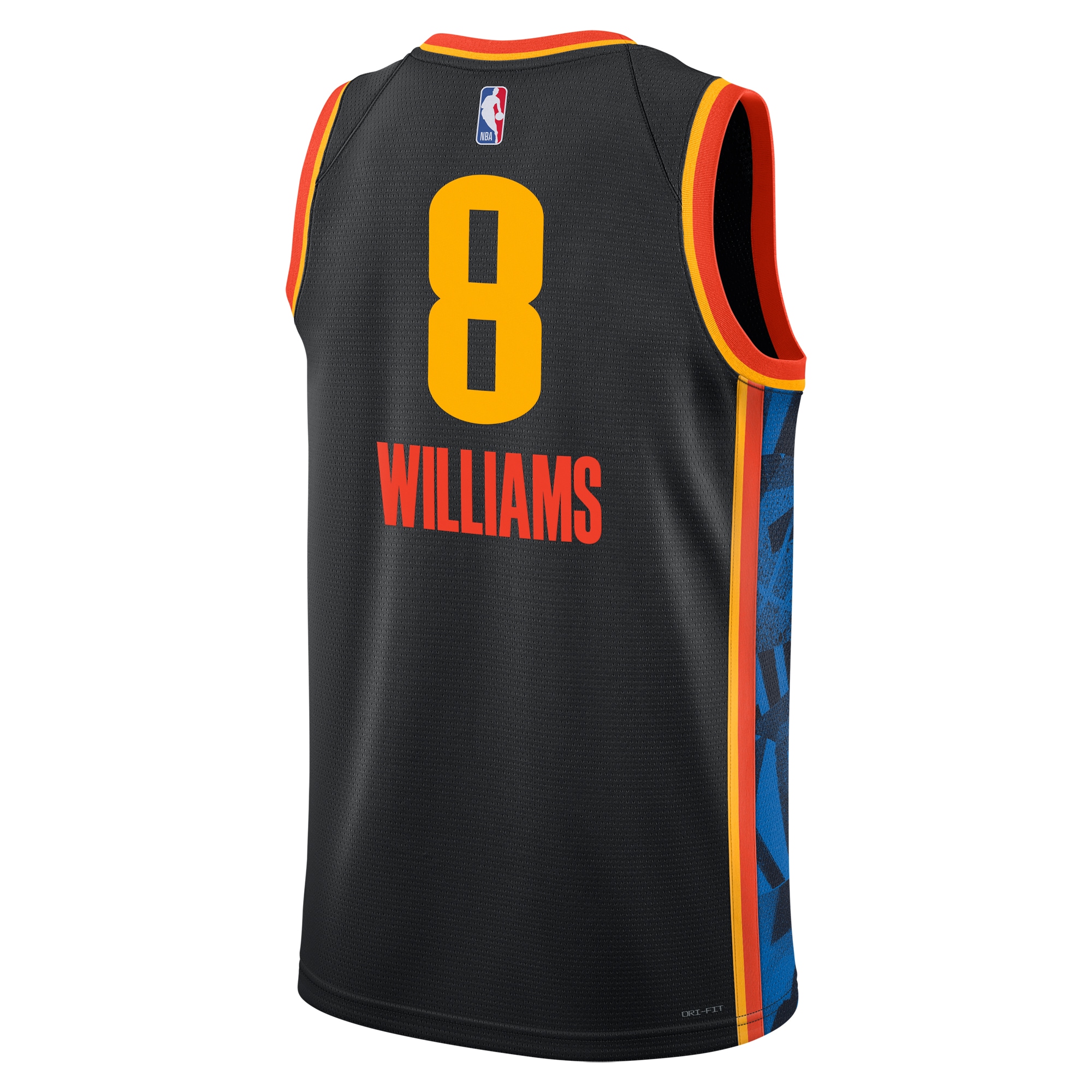 Oklahoma City Thunder City Edition Swingman 2024 Black Jalen William Unisex NBA Jersey Unisex
