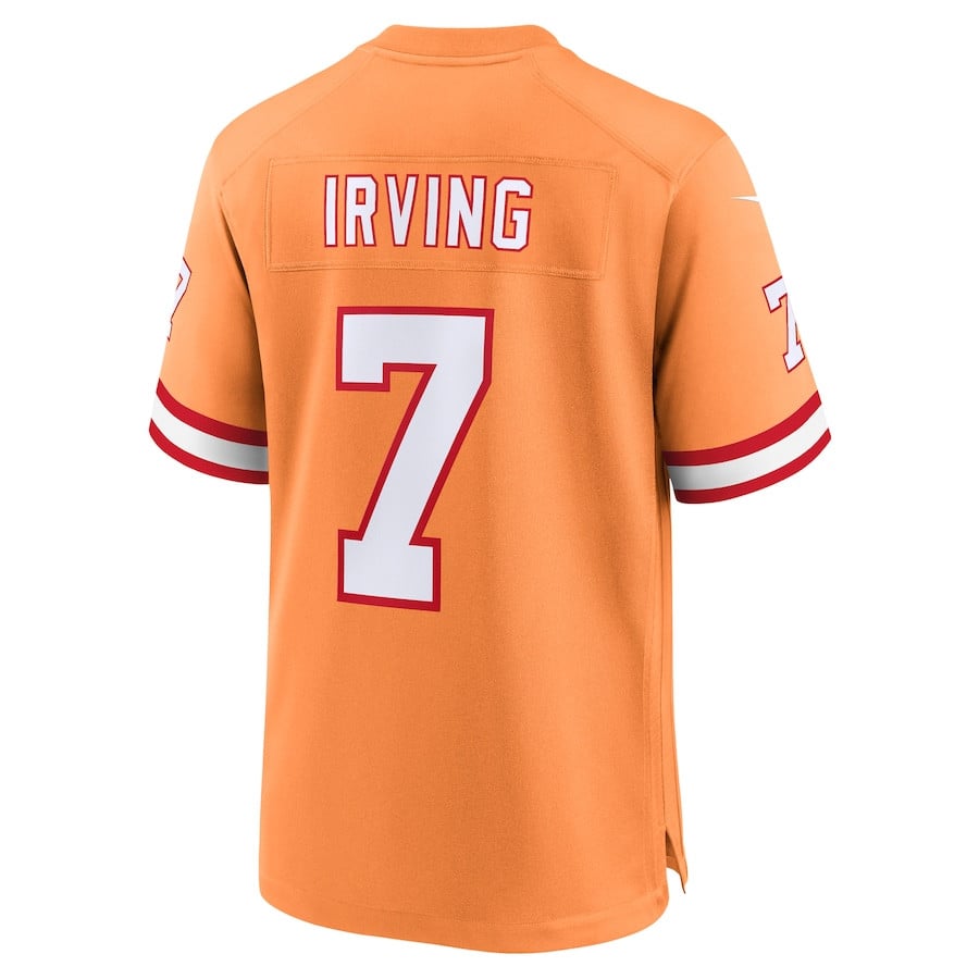Bucky Irving 7 Tampa Bay Buccaneers Alternate Game Orange NFL Jersey Men's