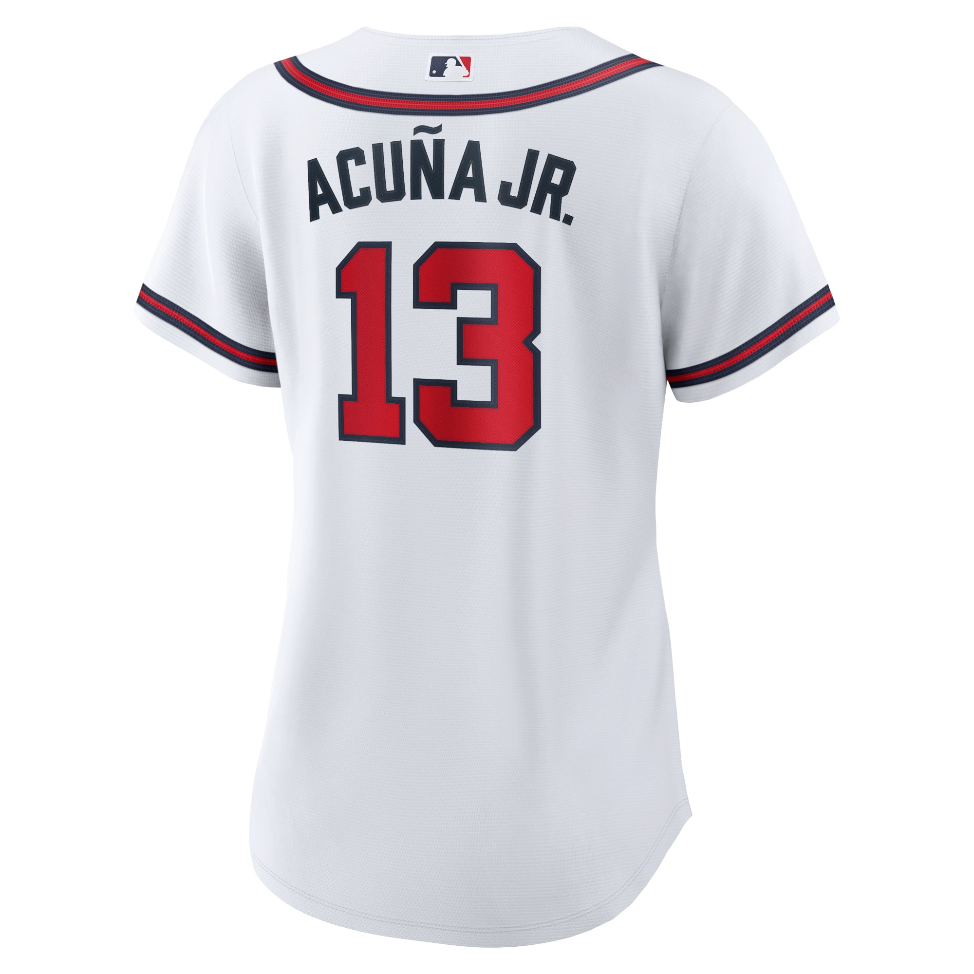 Atlanta Braves Ronald Acuna Jr. White Home Player MLB Jersey Women's