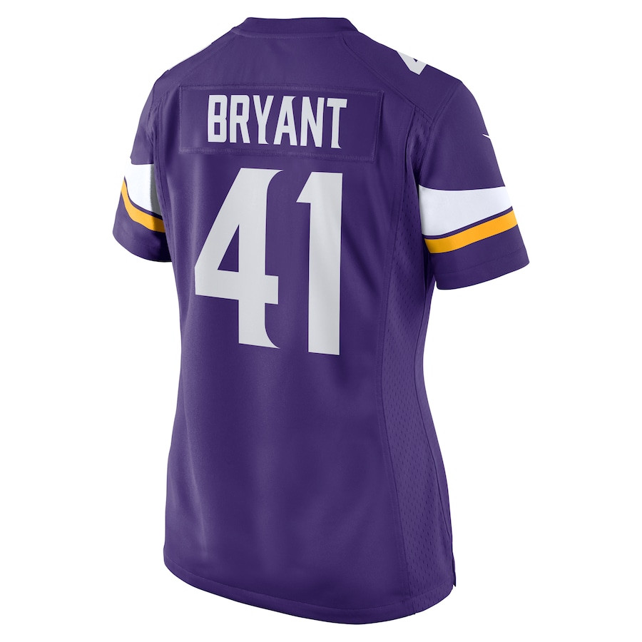Austin Bryant 41 Minnesota Vikings Game Purple NFL Jersey Women's