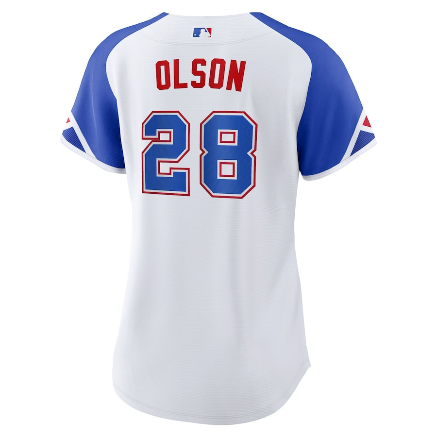 Matt Olson 28 Atlanta Braves 2023 City Connect White MLB Jersey Women's