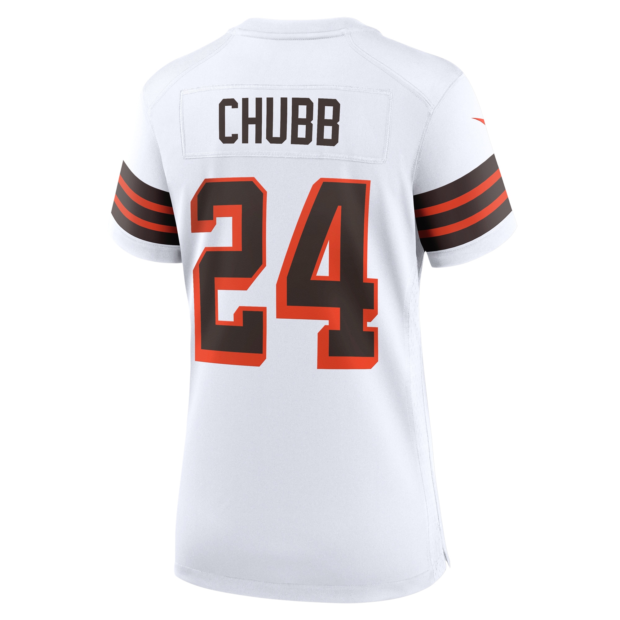 Cleveland Browns Nick Chubb White Alternate Game NFL Jersey Women's