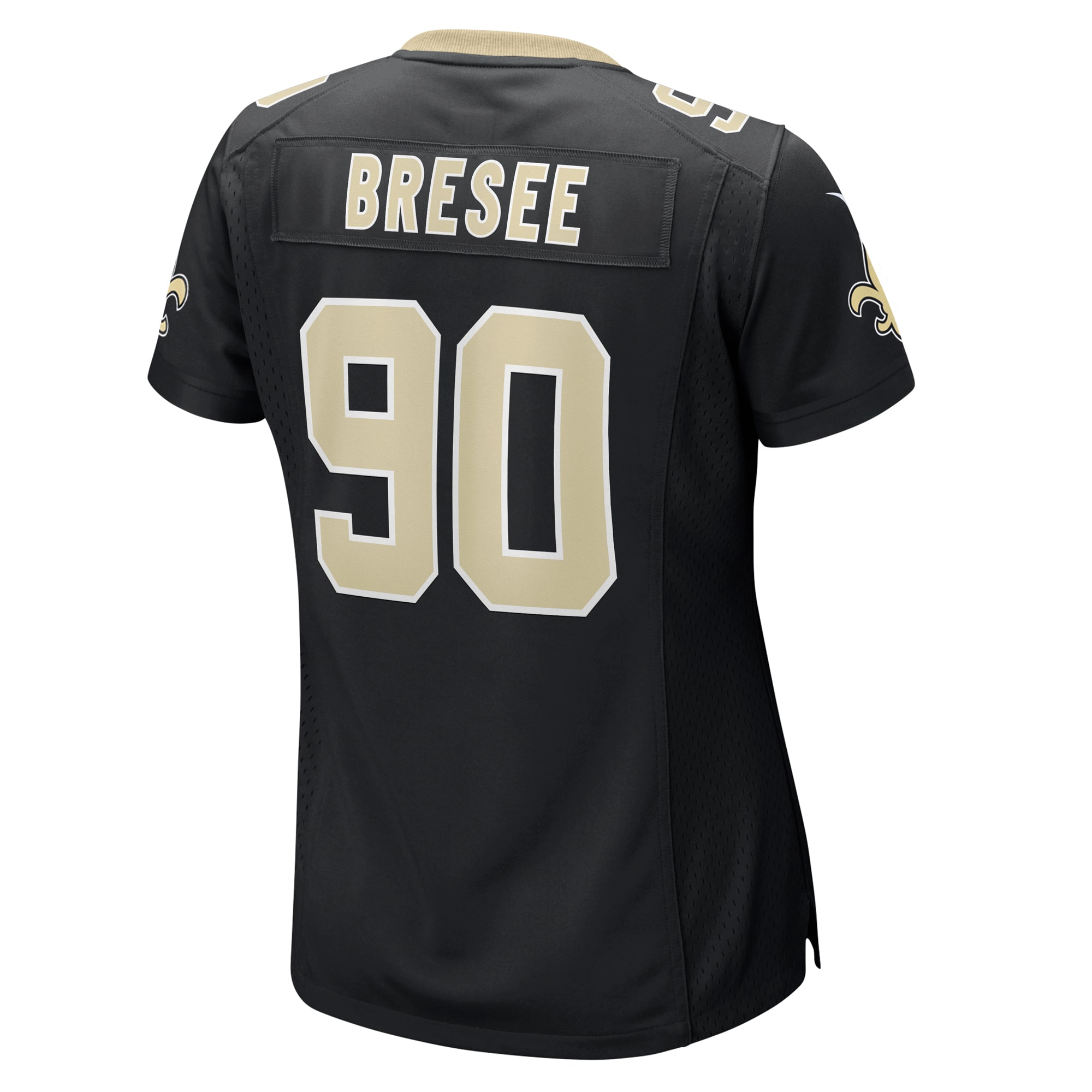 New Orleans Saints Bryan Bresee Black Game NFL Jersey Women's
