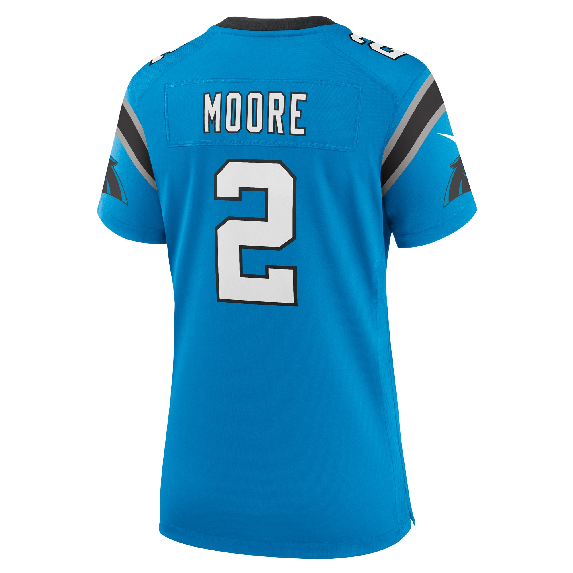 Carolina Panthers D.J. Moore Blue Player NFL Jersey Women's