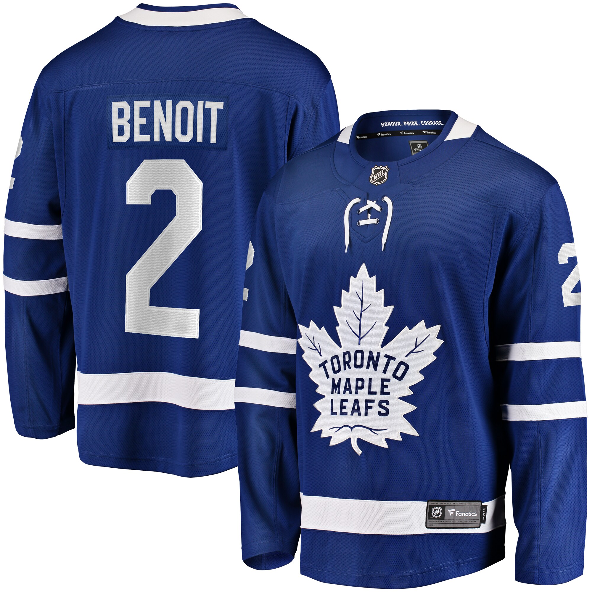 Toronto Maple Leafs Simon Benoit Blue Home Premier Breakaway Player NHL Jersey Men's