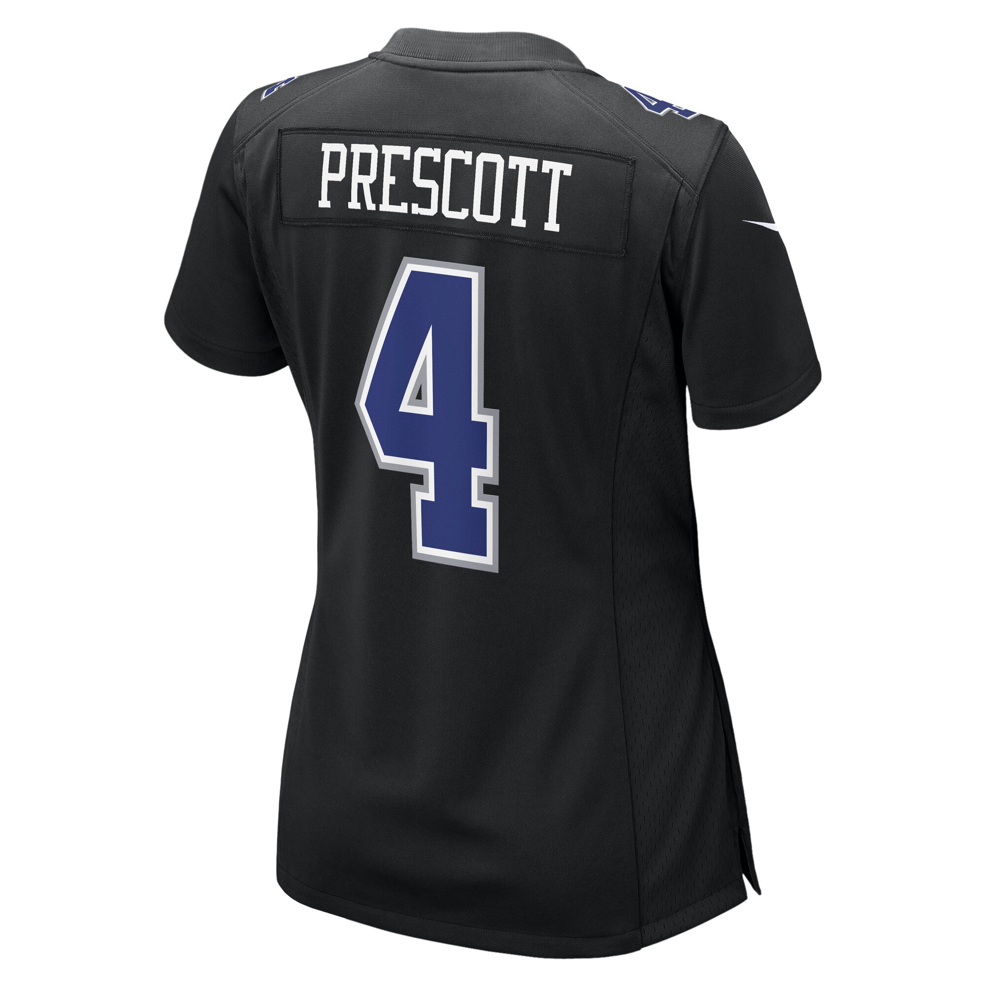 Dallas Cowboys Dak Prescott Carbon Black Fashion Game NFL Jersey Women's