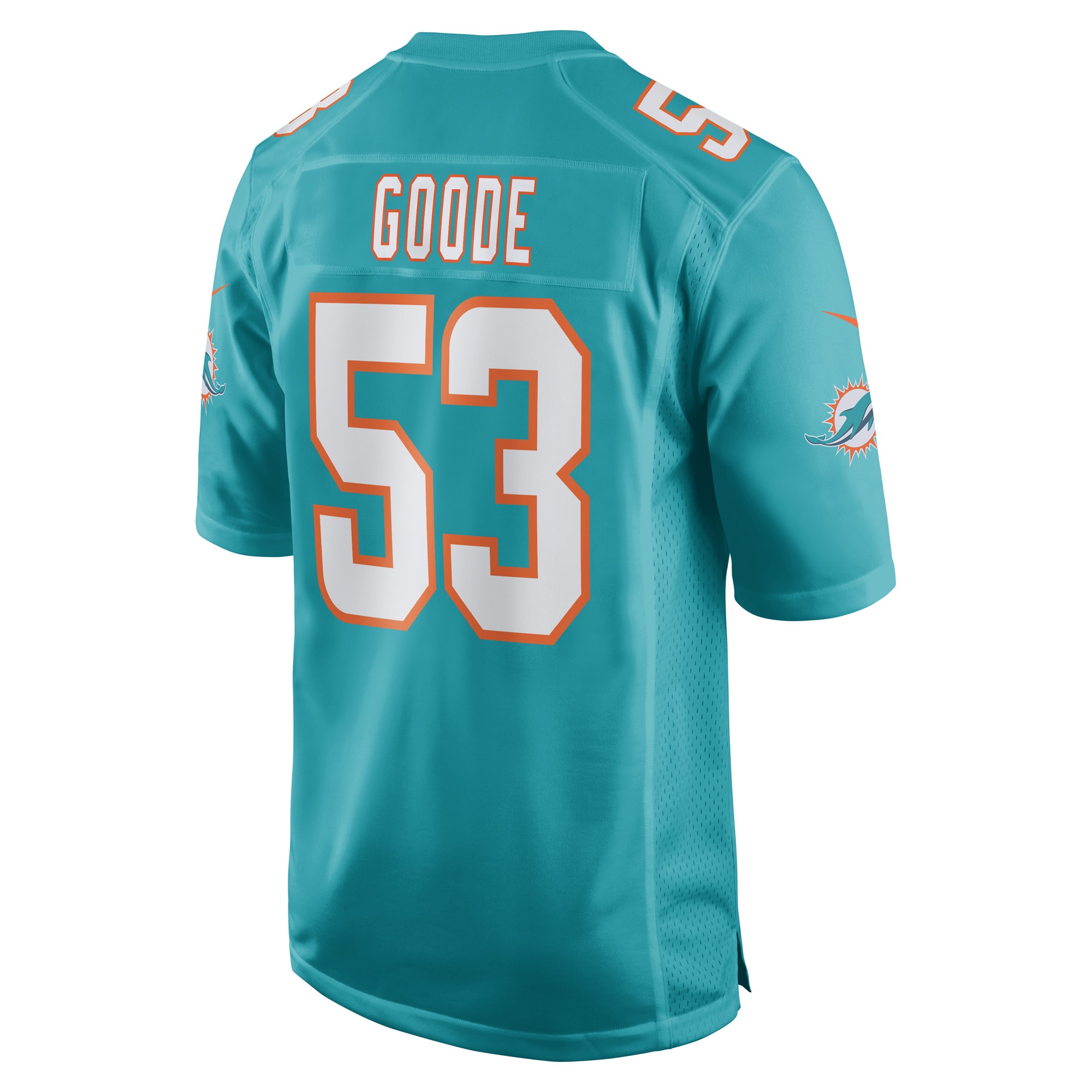 Miami Dolphins Cameron Goode Aqua Game Player NFL Jersey Men's
